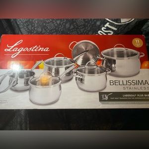 Lagostina Bellissima 11pc Pot Set